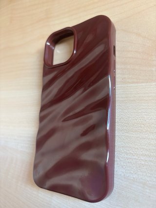 Funda móvil burdeos brillante para Iphone 15