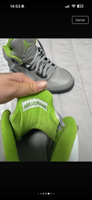 Zapatillas Air Jordan 5 Retro Gris/Verde