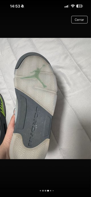 Zapatillas Air Jordan 5 Retro Gris/Verde