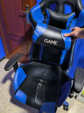 Silla Gaming Game Negra y Azul