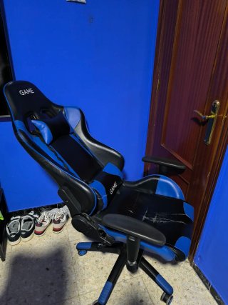 Silla Gaming Game Negra y Azul
