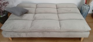 Sofá Cama Confort, ·Gris Claro·. Cómodo. ¡·Oferta!