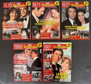Más Recuerdos - Lote 5 Revistas (1970-71-72-80-81)
