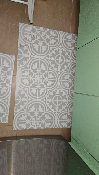 Alfombras vinílicas con diseño geométrico