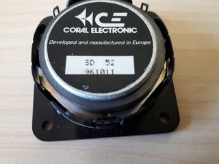 2 Tweeters Coral Electronic SD52 4Ohm