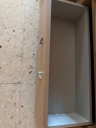 Cómoda de madera color beige/marrón