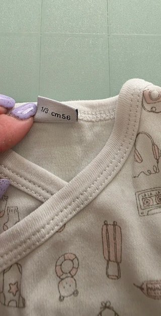 Body neonata cotone misto