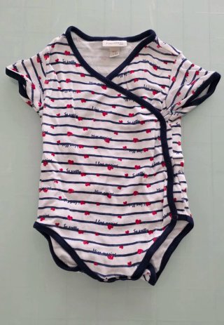 Body neonata cotone misto