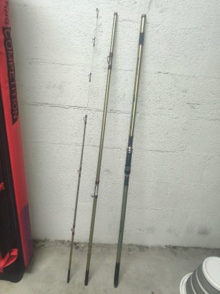2 Cañas y carrete surfcasting