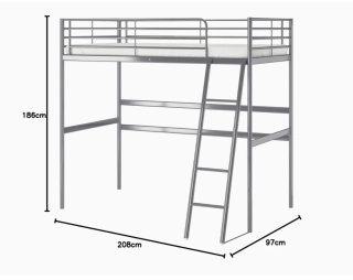 Cama litera Ikea SVARTA con escritorio