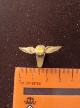 Antiguo emblema de solapa de piloto Iberia