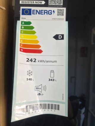 Frigorífico Haier Cristal Negro 2m x 70cm