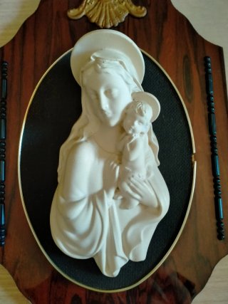 Quadro Madonna con Bambino Vintage Anni '60