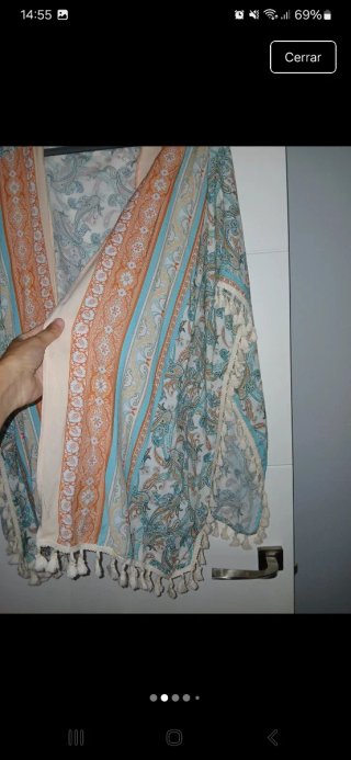 Kimono estampado talla s a xl amplio