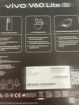 Vivo V60 Lite 5G Rosa 256GB Dual SIM