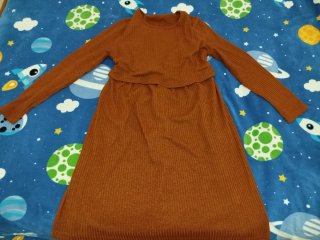 Vestido Maternidad y Lactancia Marrón