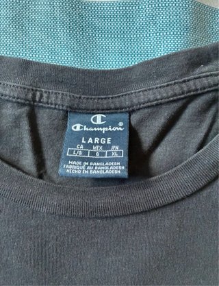 Camiseta Champion Negra Talla L