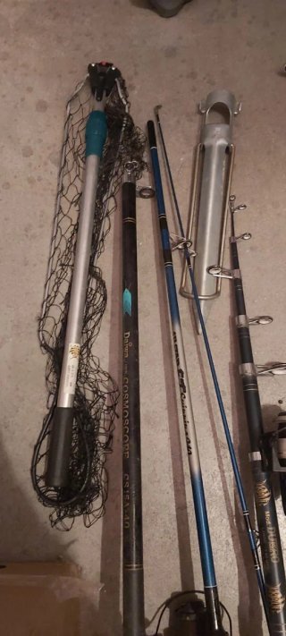Lote de cañas de pescar