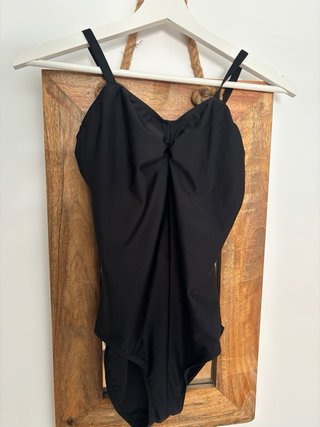 Body danza tirantes finos adulto negro
