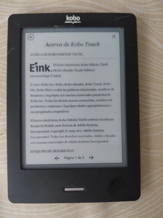 Lector Kobo Touch 6 Negro