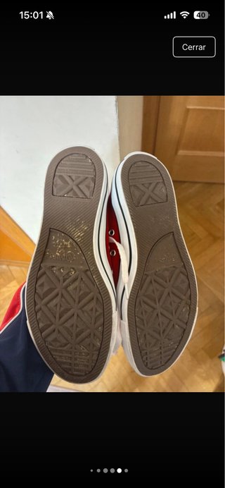Zapatillas rojas Converse talla 38