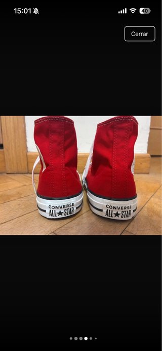 Zapatillas rojas Converse talla 38
