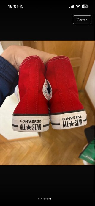 Zapatillas rojas Converse talla 38