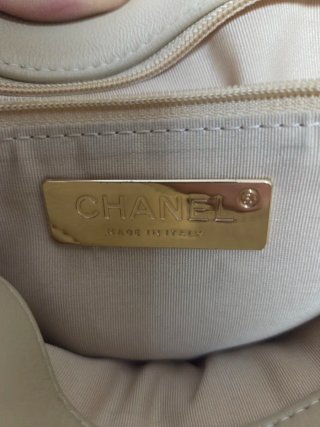 Borsa Chanel Beige Oro