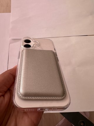 Funda iPhone 16 Transparente con Tarjetero
