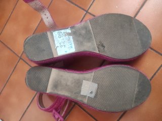 Sandalias cuña rosa talla 39