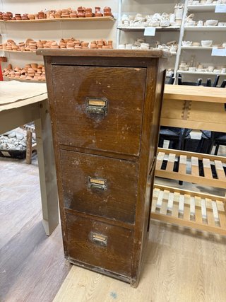 Mueble archivador madera 3 cajones