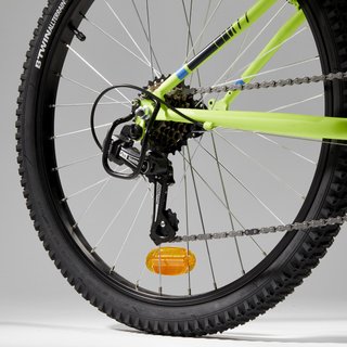 Bicicleta niños mtb 24 pulgadas Rockrider ST 500 amarillo