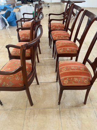 8 Sedie in Stile Vittoriano