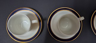 Bavaria Set 6 tazzine piattini caffè porcellana L1