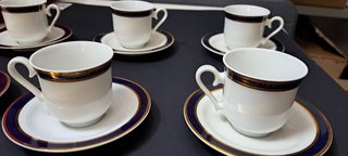 Bavaria Set 6 tazzine piattini caffè porcellana L1