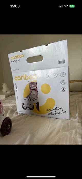 Patines purpurina Cariboo niña