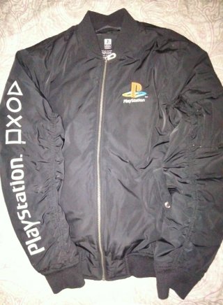 Chaqueta Bomber PlayStation Negra
