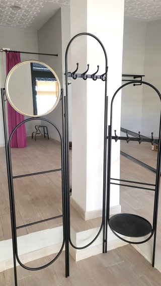 Biombo decorativo negro