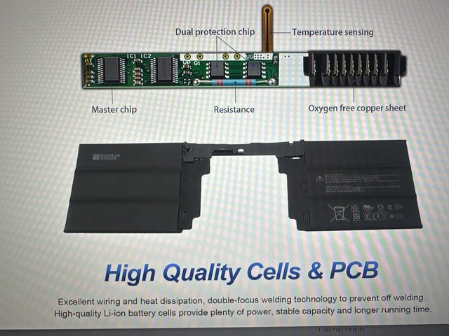 Bateria Microsoft Surface Book 2