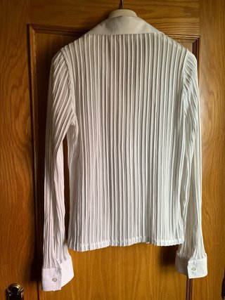 Camisa Cortefiel blanca semi transparente