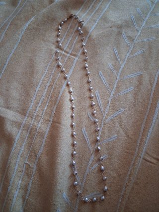 Colgante de perlas y oro