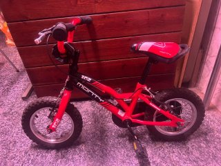 Bicicleta Monty 12 Pulgadas Roja y Negra