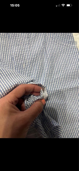 Peto bebé rayas azul y blanco 18-24 M