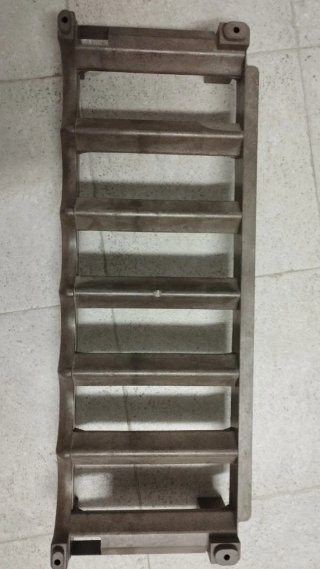 Botellero modular marrón, 10 unidades