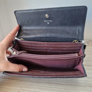 Portafoglio Chanel WOC Timeless Classic Nero