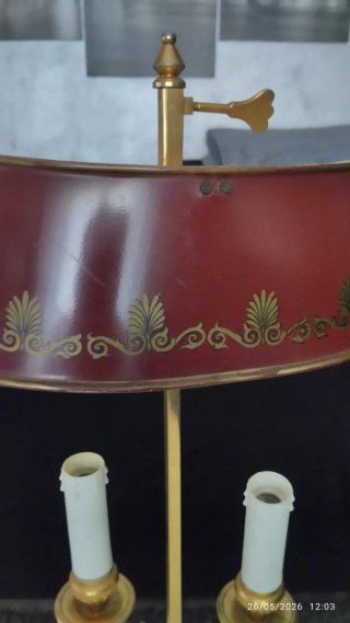 Lampada da tavolo bouilotte ottone