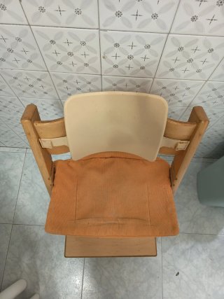 Silla de comer madera bebé