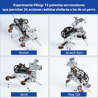 Robot Perro IA SunFounder PiDog Kit ¡Nuevo!