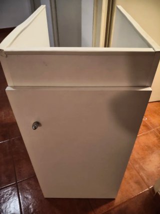 Mueble para pila de lavar blanco
