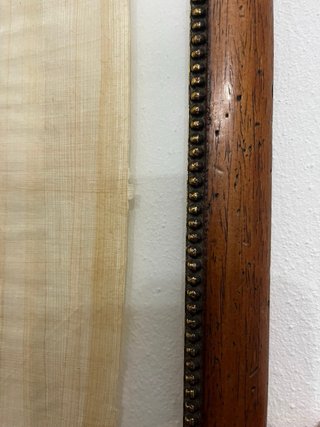 Quadro con papiro egiziano con cornice in vetro